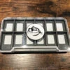 Fly Fish Food Logo Fly Box, Clear Single Sided 12 Magnetic Compartments - Large -Fly Fish Food Store 12MC