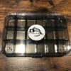 Fly Fish Food Logo Fly Box, Ultra Clear 18 Compartments - Large -Fly Fish Food Store 18c