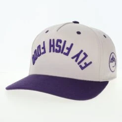 Fly Fish Food Heritage Hat - Stone/Purple