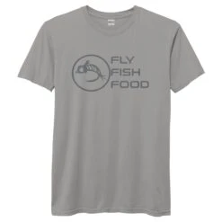 Fly Fish Food Logo Tee - Graystone