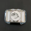FLY FISH FOOD LOGO FLY BOX, CLEAR DOUBLE SIDED - SMALL, DRY AND NYMPH FOAM -Fly Fish Food Store AB32EFB 2