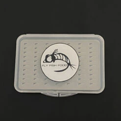 FLY FISH FOOD LOGO FLY BOX, SUPER SLIM - EASY GRIP FOAM - X-SMALL