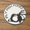 Fly Fish Food Sticker Black & White 3" Zoom -Fly Fish Food Store Capture 26e3cf85 6501 4914 a734 660ee86a3099