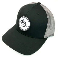 Fly Fish Food Logo Hat - Black & Grey