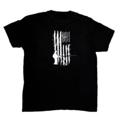 Fly Fish Food Patriotic Fisherman T-Shirt - Black