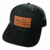 Richardson Fly Fish Food Logo Leather Patch Hat - Black -Fly Fish Food Store FlyFishFoodBlack