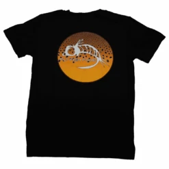 Fly Fish Food Brown Trout Logo Tee - Black