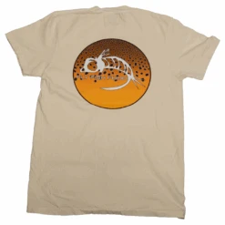 Fly Fish Food Brown Trout Logo Tee - Cream