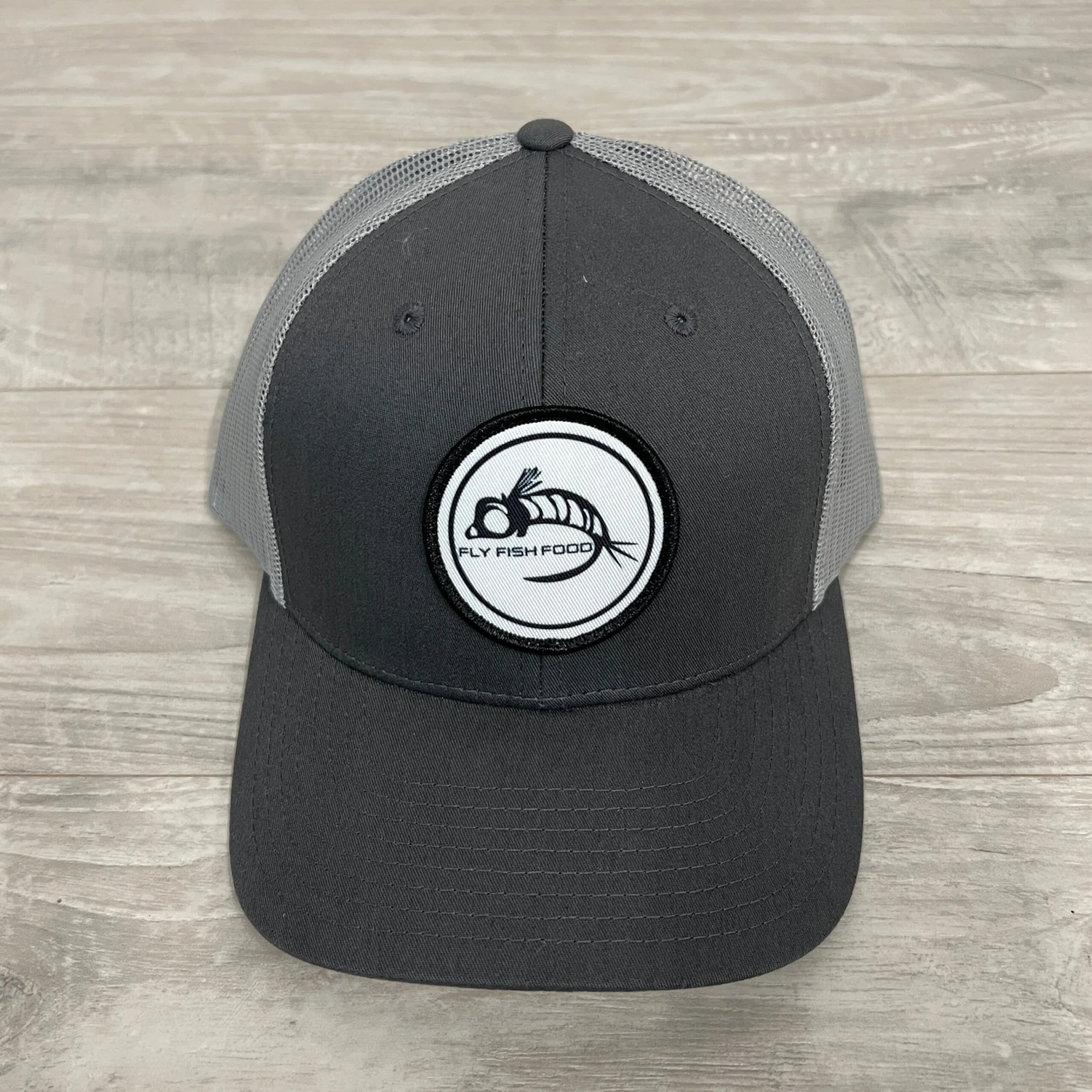 Fly Fish Food Logo Hat - Charcoal/Grey 3 Fly Fish Food Logo Hat - Charcoal/Grey