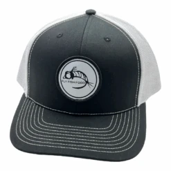 Richardson Fly Fish Food Logo Hat - Black White Stitching