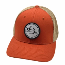 Richardson Fly Fish Food Black Logo Hat - Orange Khaki