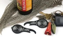 Hareline Bottle Opener & Hackle Gauge Key
