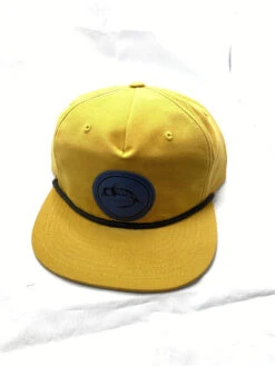 Fly Fish Food Pinch Front Relaxed Logo Hat - Gold