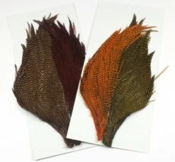 Hareline Trout Streamer Dyed Grizzly Starter Cape 4 Pack