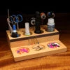Hareline Wooden Tool Caddy -Fly Fish Food Store WTC 2