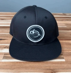 Fly Fish Food Golf/Athletic Logo Hat - Black