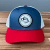 Fly Fish Food Logo Hat - Lt. Navy/White/Red -Fly Fish Food Store blackredwhite