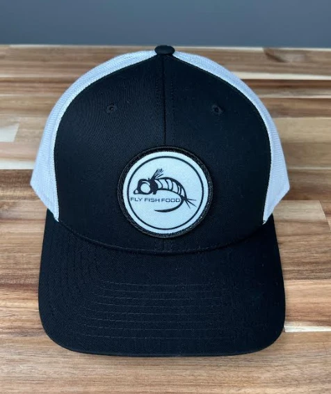 Fly Fish Food Logo Hat - Black/White 3 Fly Fish Food Logo Hat - Black/White