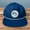 Fly Fish Food Logo Hat - Navy/White Band -Fly Fish Food Store bluewhiteband