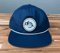 Fly Fish Food Logo Hat - Navy/White Band