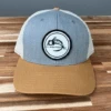 Fly Fish Food Logo Hat - Heather Grey/Birch/Biscuit -Fly Fish Food Store graybiscuit