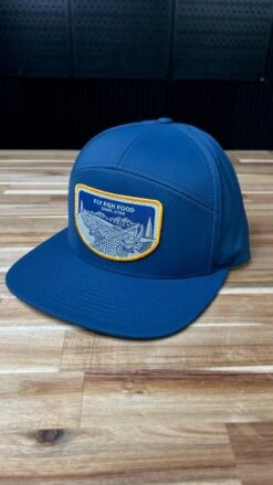 Richardson Fly Fish Food & Casey Underwood 7-Panel Hat - Orem Utah Patch