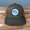 Fly Fish Food Logo Hat - Dark Loden/Jaffa Orange -Fly Fish Food Store lodenorange