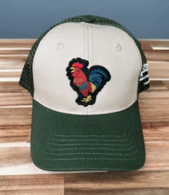 VIRTUE Fly Fish Food Rooster Patch Hat - Olive