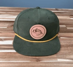 Fly Fish Food Logo Hat - Loden/Gold